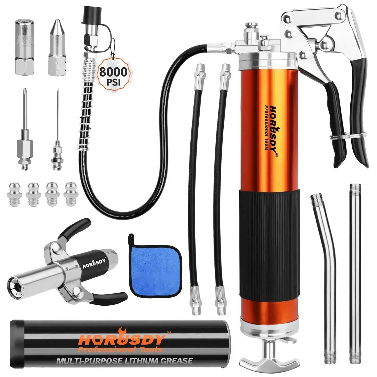 8000 PSI grease gun kit for Vehicles & Farm Tools ...
