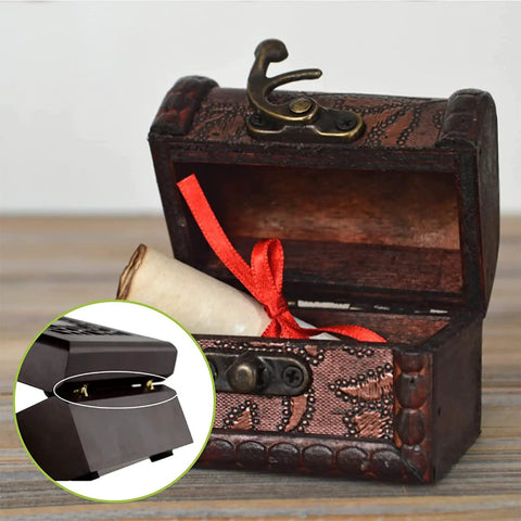 Open decorative jewelry box with Brass Invisible Barrel Hinges For Jewelry Boxes And DIY Projects 20 Pieces M5 X 25mm.