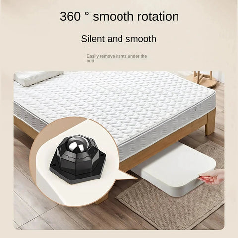 Under bed storage with 8 Pack Self Adhesive Caster Wheels Swivel For Furniture 1 Inch Low Profile Design Load Capacity 30 Lbs Per Wheel