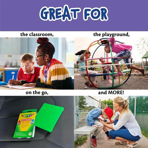 Travel Ready 30 Piece First Aid Kit For Kids And Adults Compact And Lightweight For Home Car Camping Or Traveling by Crayola used in classroom, playground, and outdoors.