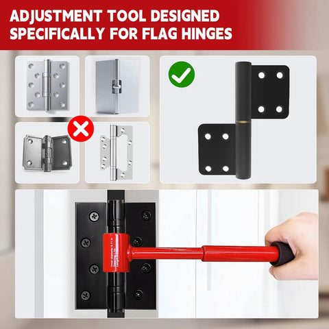 Four In One Pro Grade DIY Friendly Door Hinge Adjustment Tool Kit For Precise Gap Alignment And Smooth Operation Upgraded Hinge Gap Adjusting Wrench For Residential And Commercial Installations And Repairs