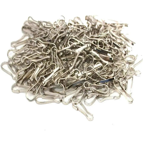 200 Pieces Durable Metal Lanyard Hooks Nickel Plated Iron 23mm For Zipper Pulls Key Chains ID Cards Hangers And DIY Jewelry Making Components