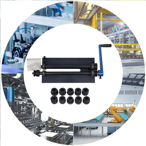 Workhorse Bead Roller Machine With 12 Inch Gear Drive Bench 6 Die Set Manual Bead Rolling Bender Slip Rollers