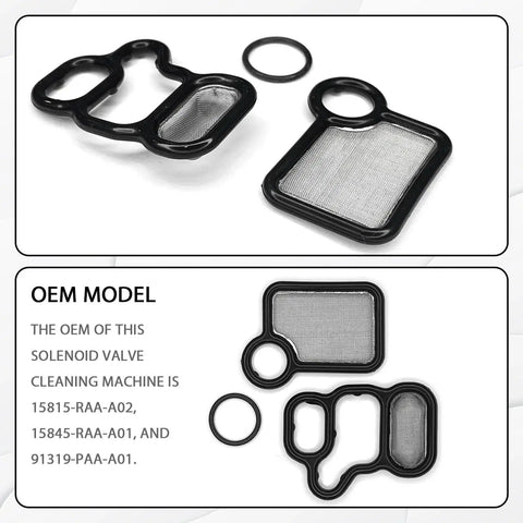 VVT VTEC Solenoid Gasket And Valve Cover Set With Spool Valve Filter Screen For 2002 2015 Honda Civic Accord CRV Element
