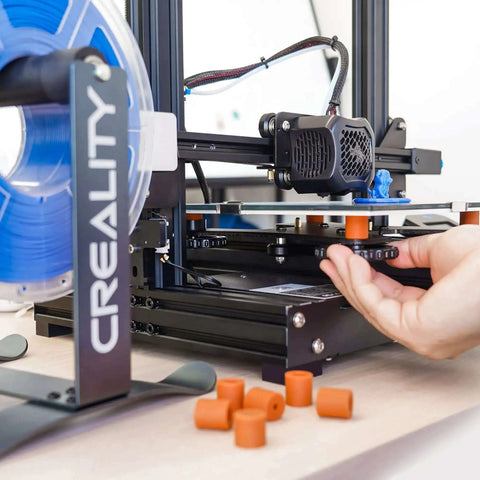 3D Printer Bed Leveling Upgrade Kit With Silicone Column Mounts And Leveling Spring Replacements 8 Pack in use on printer