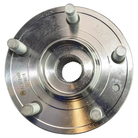 Front Wheel Bearing And Hub Assembly For 2011 To 2019 Ford Explorer And 2013 To 2019 Police Interceptor Utility Direct Fit Easy Install Replace OE Durable For AWD And RWD Models, top view.