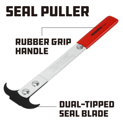 Heavy Duty Seal Puller For Effortless Oil And Grease Seal Removal With Dual Hardened Tips And Ergonomic Comfort Grip Handle