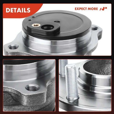 Rear Wheel Bearing And Hub Assembly 5-Lug Compatible With Mazda 3 2004-2013, Mazda 3 Sport 2009-2013, And Mazda 5 close-up view