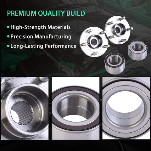 Two Piece Front Wheel Hub Bearing Kit Left And Right For Focus 2012 2018 And C Max 2013 2018 OEM Style Replacement For HUB81 NT510110 WH188 Durable Bearings Long Lasting