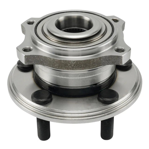 Front view of Rear Wheel Bearing And Hub Assembly For 2015 To 2023 Charger Challenger And Chrysler 300 Rear Five Lug One Piece Replacement