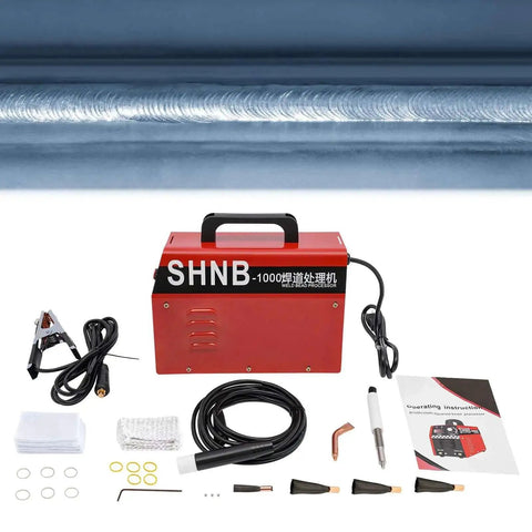 Heavy Duty 1000W Metal Polishing Tool With Adjustable Voltage, LED Display, And Efficient Heat Dissipation, Portable Weld Cleaner kit