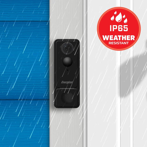 2K Video Doorbell With Chime And Rechargeable Battery, Dope Smart Security Camera With 2 Way Audio mounted in rain