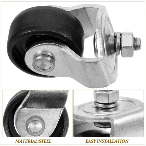 Universal Hydraulic Floor Jack Caster Wheel Replacement 2.75x1.96x1.57 In with durable steel construction for heavy duty use