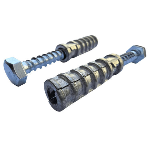 3/8 In By 1-3/4 In Zinc Alloy Short Lag Shield Anchor With 2 In Lag Bolts For Concrete Brick Block And Stone Masonry 15-Piece Set