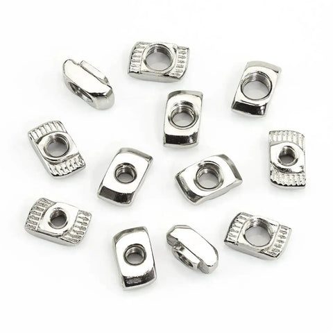 160 Piece Hammer Head T Slot Nut Kit For Aluminum Profiles M3 M4 M5 Drop In Nuts Built Tough With Nickel Plating