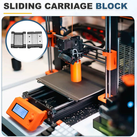 3D printer setup with MGW12C Linear Bearing Sliding Carriage Block With Mini Guide For 24mm Linear Motion Slide Rail Guide
