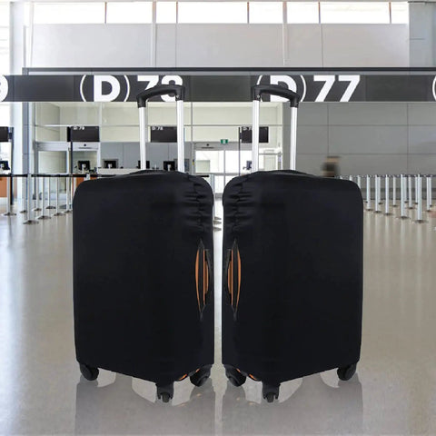 Travel Luggage Cover for 18 to 22 Inch Suitcases Black Size S Durable 250G Spandex Polyester Protector With Bold Sublimation Print