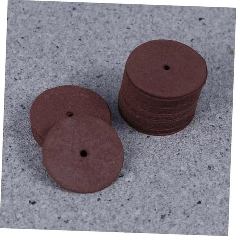 36 Piece Grinding Wheel And Cutting Disc Set For Metalworking Tools, red grinding wheels and cut off discs on gray surface