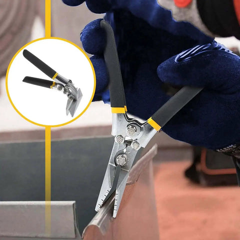 3 Inch Manual Sheet Metal Bender And Straight Jaw Hand Seamer For Metal Folding And Flattening With 75 Millimeter Head Width