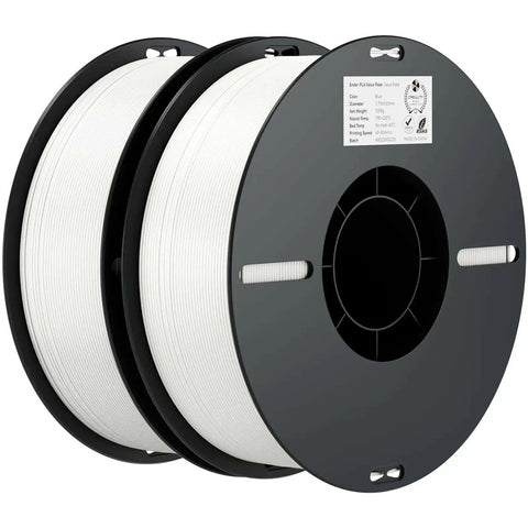 1.75mm PLA Filament Bundle 2kg For 3D Printing Ultra Precise Plus Minus 0.02mm Dimensional Accuracy No Tangling Strong Bonding White