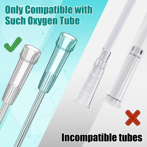 Geiserailie 10-pack oxygen tubing swivel connectors for home oxygen concentrators, 360-degree rotation to prevent tangles
