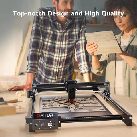 Powerful 10000mW Laser Engraver For Metal And Wood With Large 390 X 410 Mm Work Area, Ortur Laser Master 2 S2 LU2 10A in workshop.
