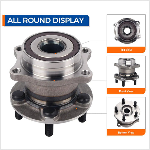 Rear Wheel Bearing And Hub Assembly Pair Fits 13-16 Scion FR-S, 13-19 Subaru BRZ, 19-21 Crosstrek, 09-13 Forester, product views