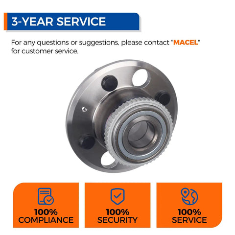 Rear Wheel Bearing And Hub Assembly 513105 For Acura Integra 1990-2001, Honda Civic 1992-2000, Civic Del Sol 1995-1997 product image