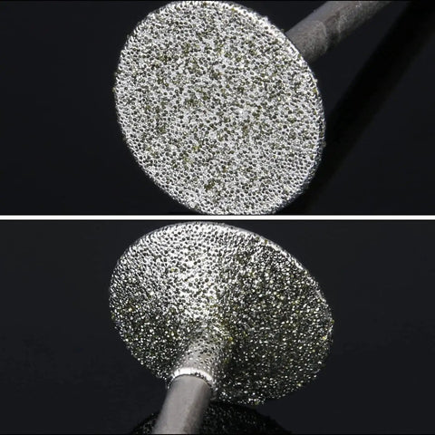 Close-up of a diamond burr bit from the Stone Carving Diamond Burr Bits Set For Dremel Rotary Tools 50 Piece Polishing Kit