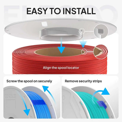 Pink PLA Filament With Reusable Spool 1kg 1.75mm For 3D Printing High Dimensional Accuracy Easy Install Detachable Spool diagram