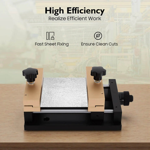 Adjustable Aluminum Alloy Fixture For Laser Cutting And Marking On Metal Sheets, 4.72 By 4.72 Inch Clamping Range