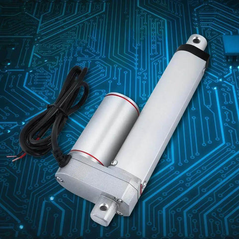 24V 6 Inch Stroke Linear Actuator Heavy Duty Lift Up To 750N 165Lbs on circuit board, ideal for medical beds, vehicles