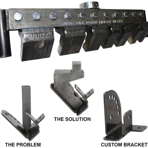 Gooseneck Dies For 12 And 20 Ton Finger Brakes Fit Bend Up To Quarter Inch Material Heavy Duty USA Made Weld In Custom U Shaped Brackets