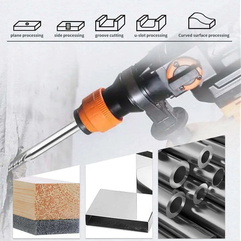 Dope 5 Pack One Eighth Inch HSS End Mills With Four Flute CNC Milling Cutter shown in various material applications.