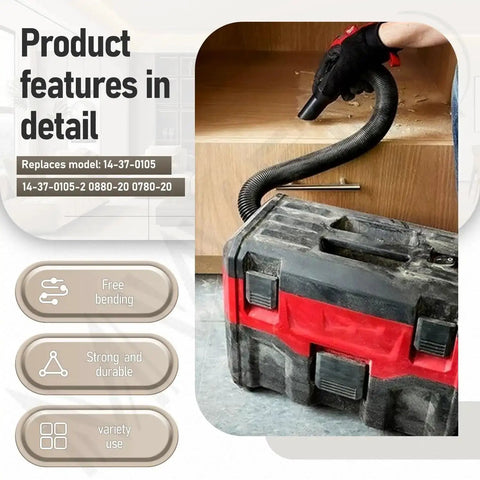 Internal Storage Vacuum Hose For 18V And 28V Cordless Wet Dry Vacuums Replacement Hose 14 37 0105 Compatible With 0880 20