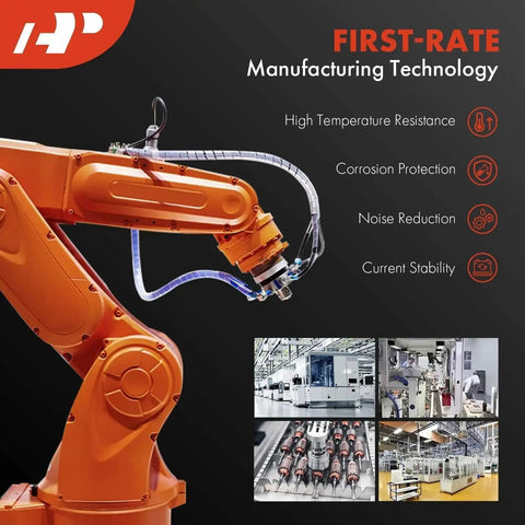 Industrial robotic arm with manufacturing technology features like high temperature resistance and corrosion protection.