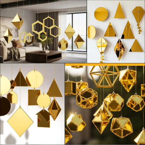 Gold Acrylic Mirror Sheets 8 By 8 Inches One Eighth Inch Thick Adrattnay 3 Pack For Laser Cutting And Engraving Glossy Plexiglass Panels
