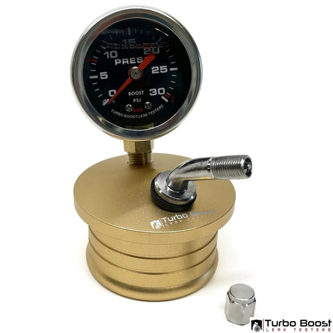 Universal 3 Inch Turbo Boost Leak Tester Kit Up To 30 PSI Premium Pro Grade 6061 Aluminum with pressure gauge
