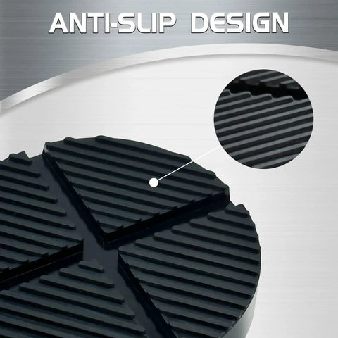 Anti-slip design on Universal Floor Jack Pad Adapter For Pinch Welds And Side Rail Protection, close-up view.