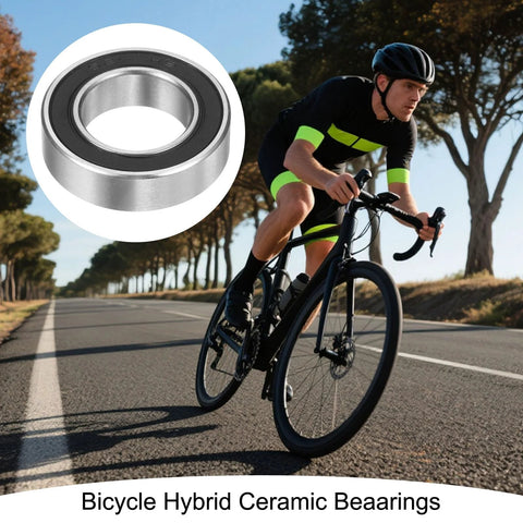 uxcell 15267-2RS hybrid ceramic deep groove ball bearing, 15x26x7mm, Si3N4 balls, double sealed