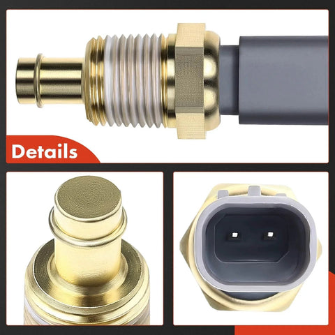 Engine Coolant Temperature Sensor Compatible With Dodge Grand Caravan 08 19 Ram 1500 2500 3500 Challenger Durango Journey Jeep Water Temperature Sensor Replacement By APremium For Chrysler Dodge And Jeep Models