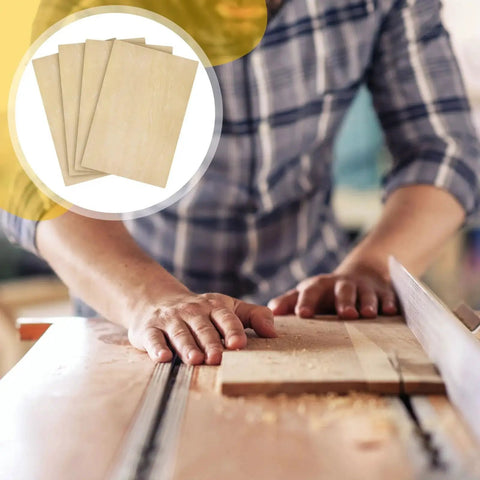 Basswood Craft Sheets Set, 12 Pieces 12 By 18 Inch Unfinished Wood Panels, 3mm Thick used for woodworking project