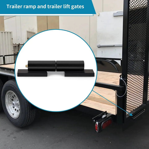 Heavy Duty 8 Inch Barrel Gate Hinges Weld On Mount For Swing Gates Trailers And Tube Gates Total Load Capacity 5000 Lbs 2 Sets