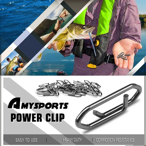 High Strength Saltwater Fishing Snap Set With Stainless Steel Connectors And Swivels For Quick Change Lure Tackle displayed