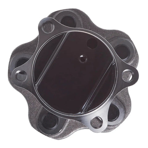 Top view of Rear Wheel Bearing And Hub Assembly For Nissan Rogue And Rogue Sport 5 Lug Direct Replacement Fits 2008 To 2020 Rogue