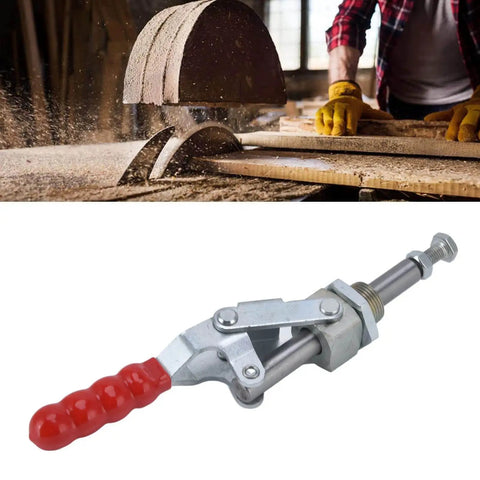 Rugged Heavy Duty Push Pull Toggle Clamp With 701 Lbs Holding Capacity, 180 Degree Quick Release For Woodworking Jigs And Fixtures