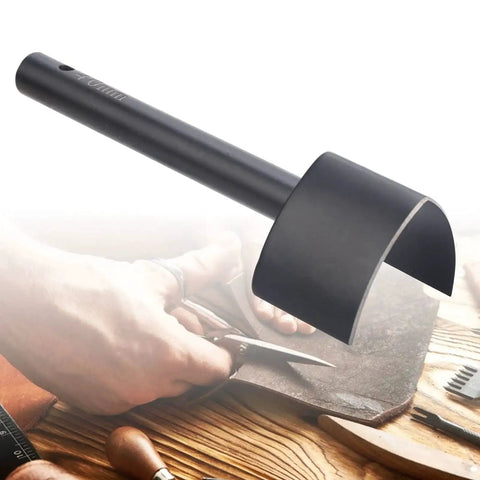 40mm V Shape Leather Punch for Belt Strap Wallet Bag Making with Pro Grade Steel, Sharp Edges, Non Slip Handle