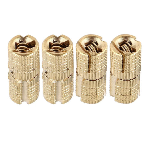 Hidden Barrel Hinge For Jewelry Box And Cabinet Brass Concealed Hinges With 180 Degree Opening Copper Finish 0.8 By 1.8 Cm Pack Of 4