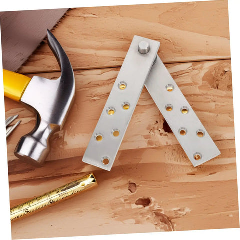 360 Degree Heavy Duty Stainless Steel Pivot Hinges For Hidden Doors With Slick Operation And Concealed Invisible Hinge System For Bookcase Secret Doors And Seamless Aesthetic Appeal QUMIIRITY on wooden surface with tools