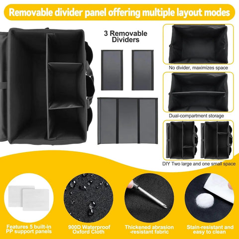 Large Rolling Cleaning Caddy With Wheels And Detachable Trolley 48L Capacity Adjustable dividers and durable material